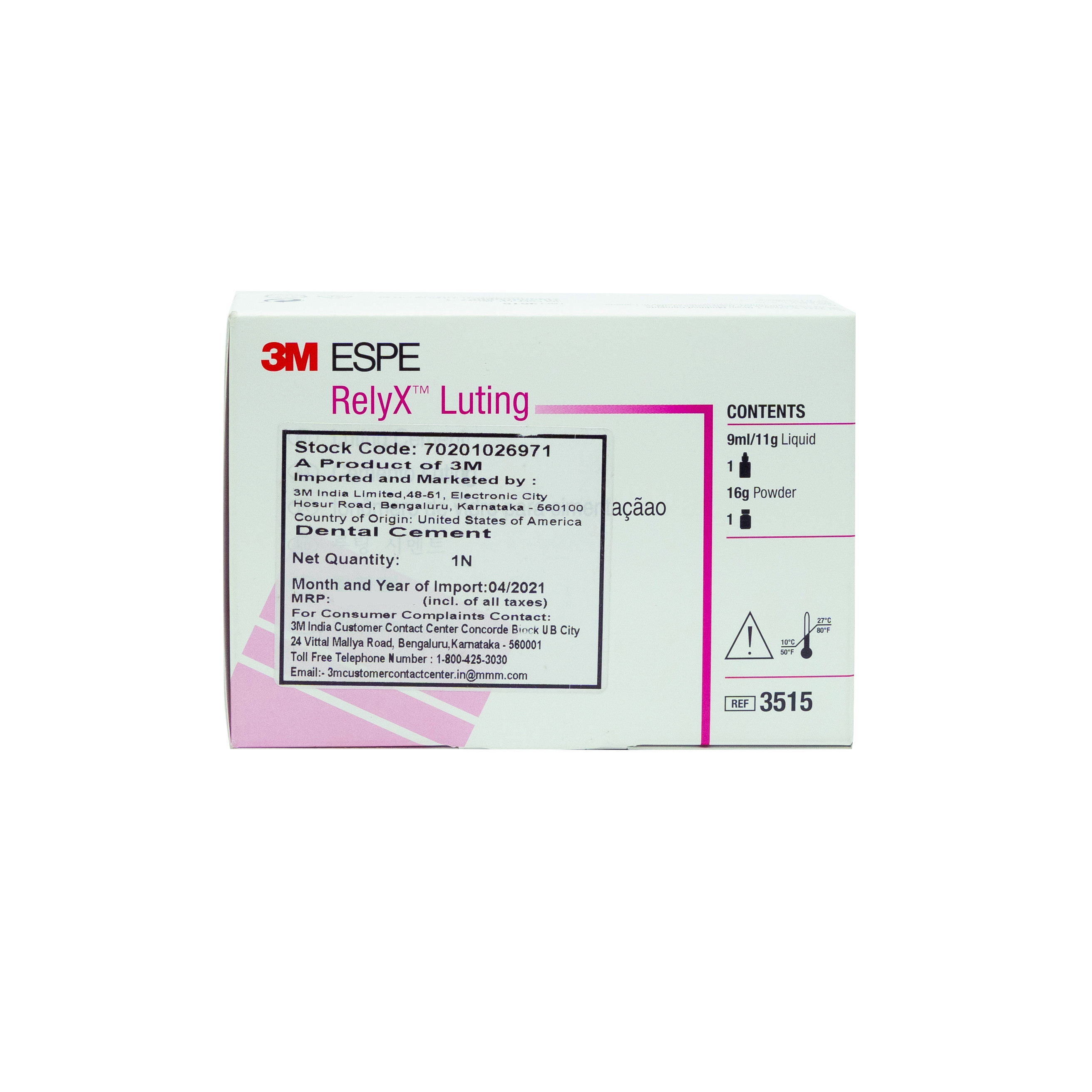 3M ESPE RelyX Luting  Dental Cement Pow/ Liq